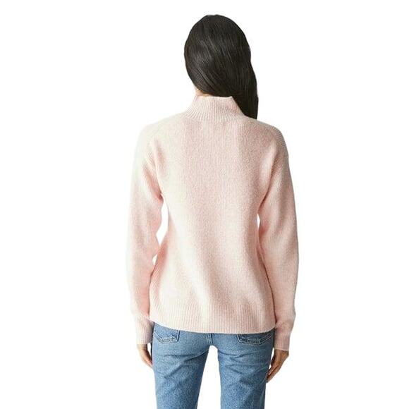Michael Stars Zion Mock Neck Ribbed Sweater Pink SCP004 Medium M NEW NWT - Picture 3 of 4